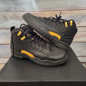 Jordan Black and Gold Sneakers